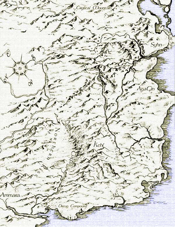 map of the setting of lenegrin